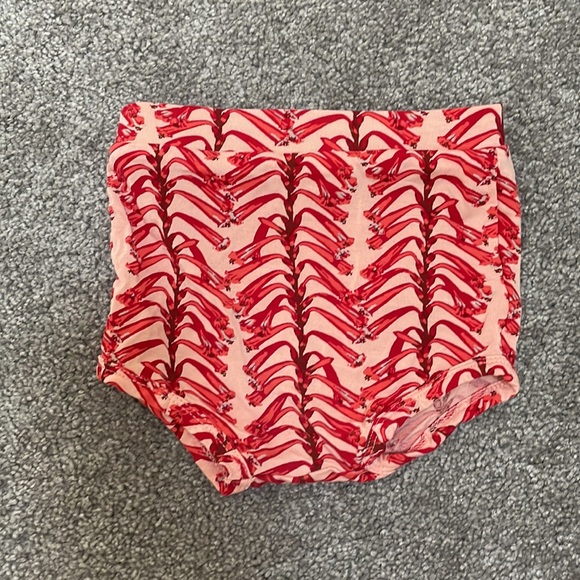 Kate Quinn Short Sleeve Double Ruffle Top & Bloomer Set- Red Vine Stripe 🌟HP🌟 - Picture 8 of 11